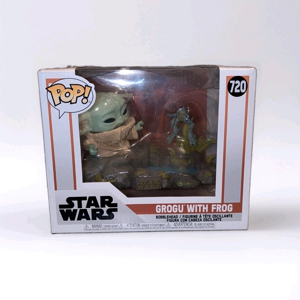 Collector Funko Pop Star Wars Grogu With Frog #720 NIB‎ The Mandalorian